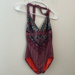 Multicolor Halter One-Piece prana Swimsuit